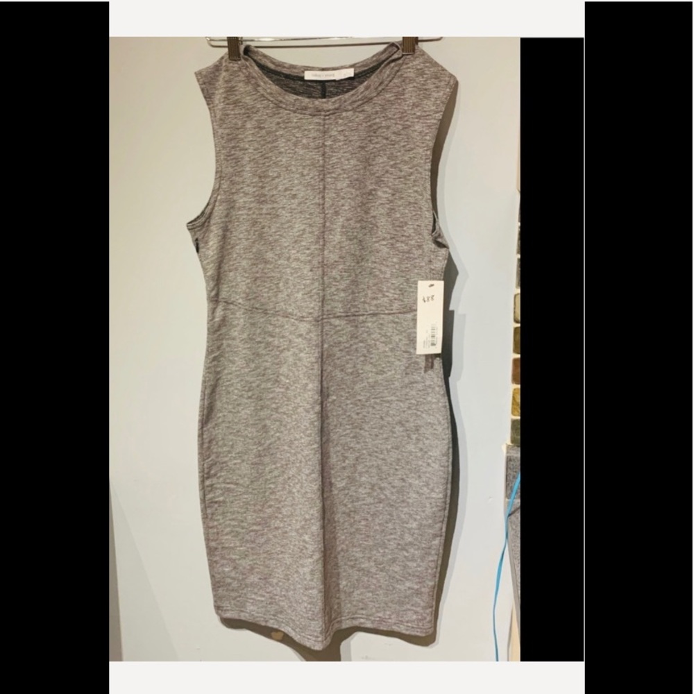 Bishop + young Sleeveless gray knee length dress